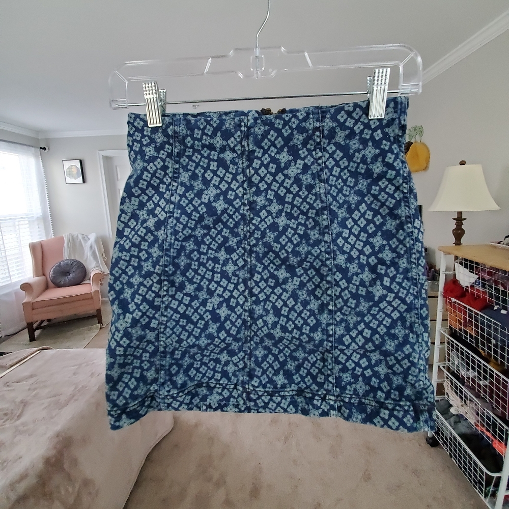 Free People denim mini skirt sz. 2